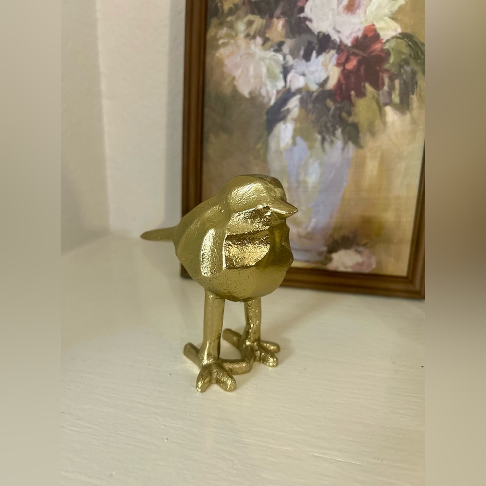 Gold metal bird